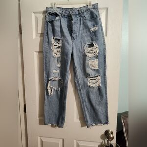 Vanilla Star brand light washed jeans. Size 13. Button front Closure